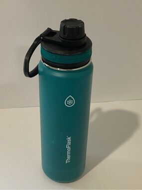 ThermoFlask Teal Insulated Stainless Steel Water Bottle with Flip Cap